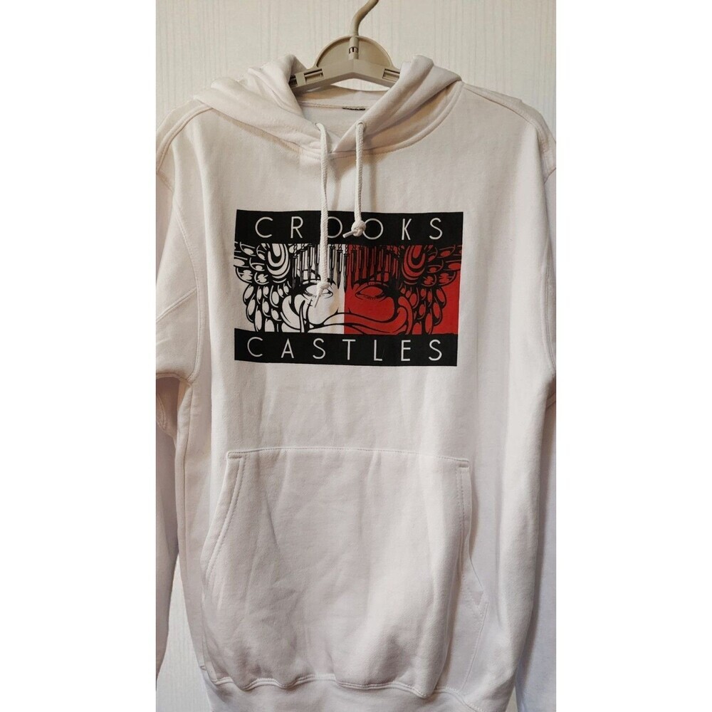 Crooks & Castles Mens‎ Hoodie Sweatshirt Small Split Medusa Red Black New D25